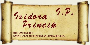 Isidora Princip vizit kartica